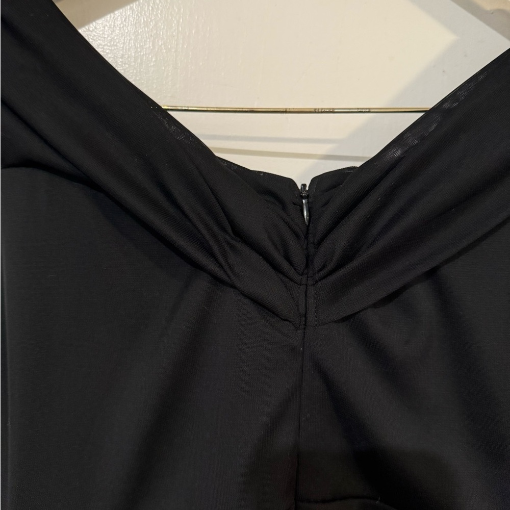 Jackie Jon Sophisticated Black Maxi Dress. Size 4. - Picture 7 of 9